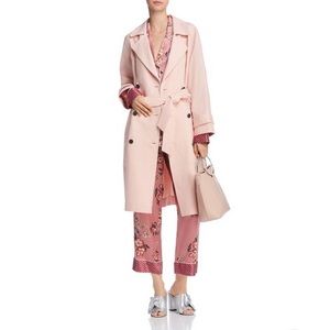 Joie Damonica Trench in washed rose sz xs